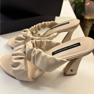 French Connection Women's Ruffle Heels Size 7.5 New With Box